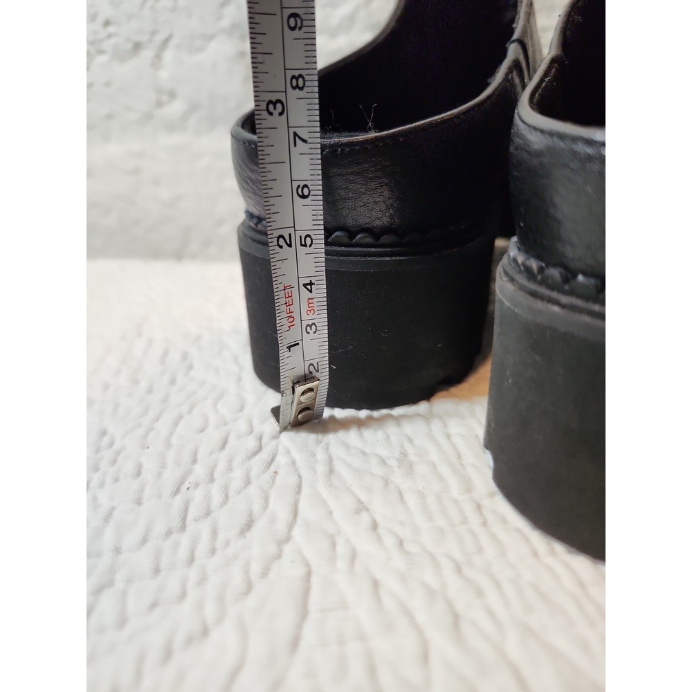 Vionic Fairfax Black Leather Lug Sole Mule Clogs Orthotic Comfort 8.5 - Picture 7 of 7